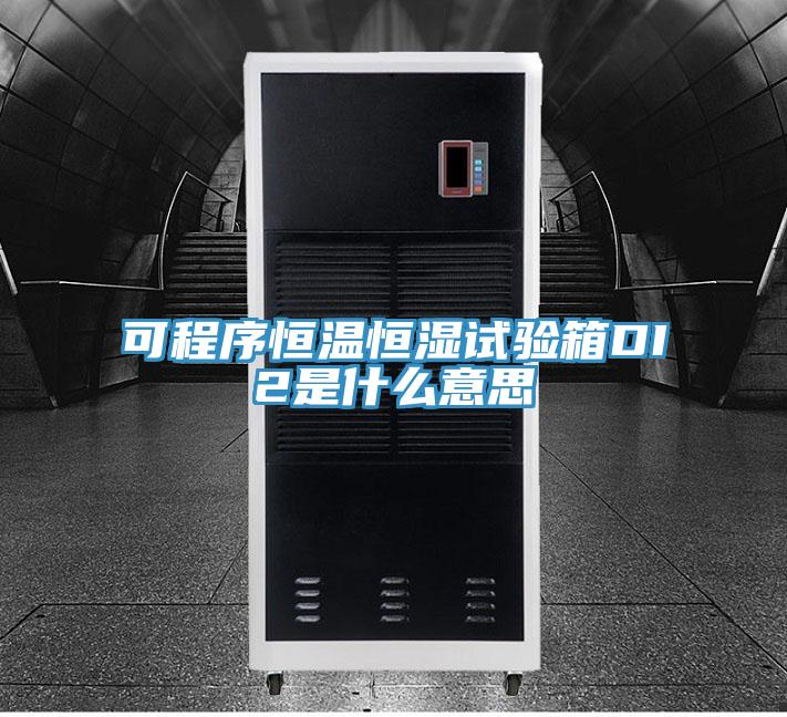 可程序恒温恒湿试验箱DI2是什么意思