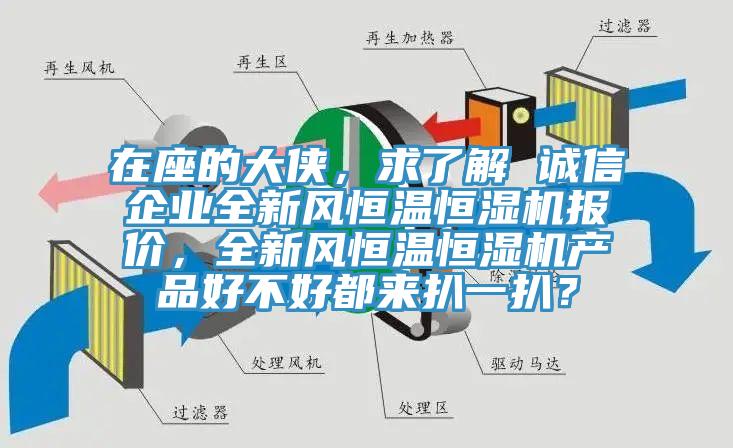 在座的大侠，求了解 诚信企业全新风恒温恒湿机报价，全新风恒温恒湿机产品好不好都来扒一扒？