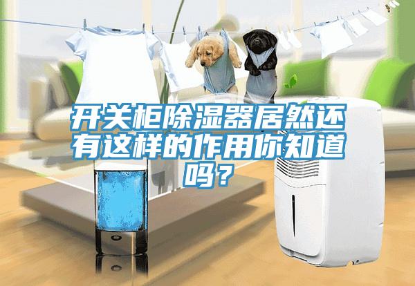 开关柜除湿器居然还有这样的作用你知道吗？