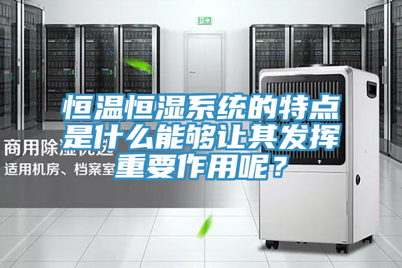 恒温恒湿系统的特点是什么能够让其发挥重要作用呢？