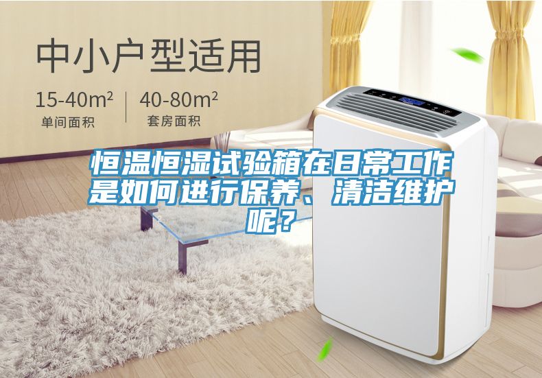 恒温恒湿试验箱在日常工作是如何进行保养、清洁维护呢？